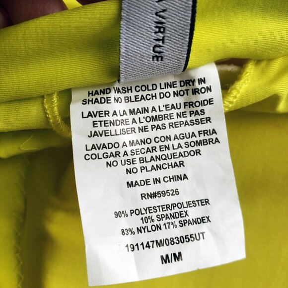 Becca Rebecca Virtue Costa Bella Yellow Tropical Print Plunge One Piece Swimsuit - Picture 16 of 16